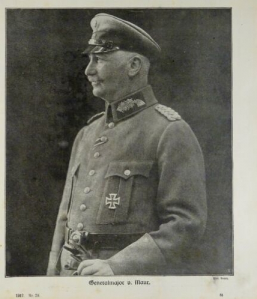 1917 - alter Druck - Generalmajor v. Maur